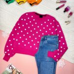 بلوز داخل کرک خالدار