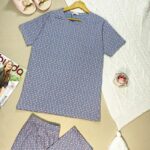 ست تیشرت شلوار پنبه قلبی