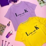 تیشرت کراپ رنگی زنانه