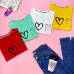 تیشرت کراپ دخترانه