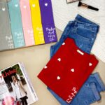 تیشرت نخ و پنبه قلبی