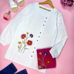 شومیز گلدوزی قواره دار