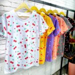 تیشرت تابستونی البالو دخترانه