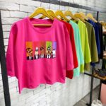 تیشرت کراپ قواره دار