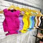 تاپ کراپ رنگی دخترانه