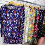 ست تیشرت و شلوار نخی