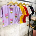 تیشرت کراپ دخترانه