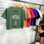 تیشرت کراپ موفرفری دخترانه