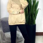 بلوزدورس قواره دار گلدوزی