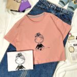 تیشرت کراپ دخترونه