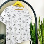 تیشرت وارداتی نخ و پنبه دخترونه