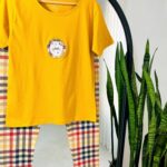 ست تیشرت و شلوار چهار خونه