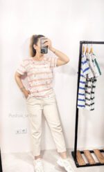 تیشرت راه راه وارداتی تیشرت راه راه دخترانه تیشرت اسپرت تیشرت نخ و پنبه