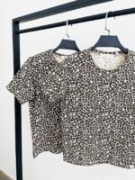 تیشرت کراپ پلنگی تیشرت کراپ تیشرت کراپ زنانه تیشرت کراپ دخترانه