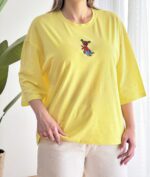 تیشرت باکسی تدی تیشرت لانگ دخترونه تیشرت باکسی ساده