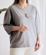 تیشرت باکسی تدی تیشرت لانگ دخترونه تیشرت باکسی ساده