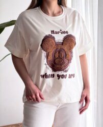 تیشرت میکی موس تیشرت دختروونه تیشرت نخ و پنبه تیشرت عروسکی