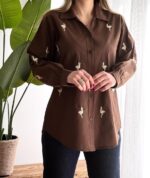 شومیز لینن فلامینگو۱۲۴۹ - Image 2